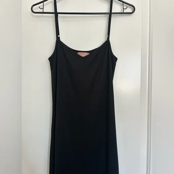 Show Me Your Mumu Black Slip Strappy Maxi Dress 100% Cotton size XS NWOT 90s